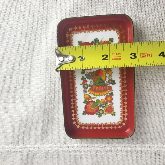 Vintage Steinbock- Email Handmade Austria Enamel Trinket Tray - Picture 6 of 6
